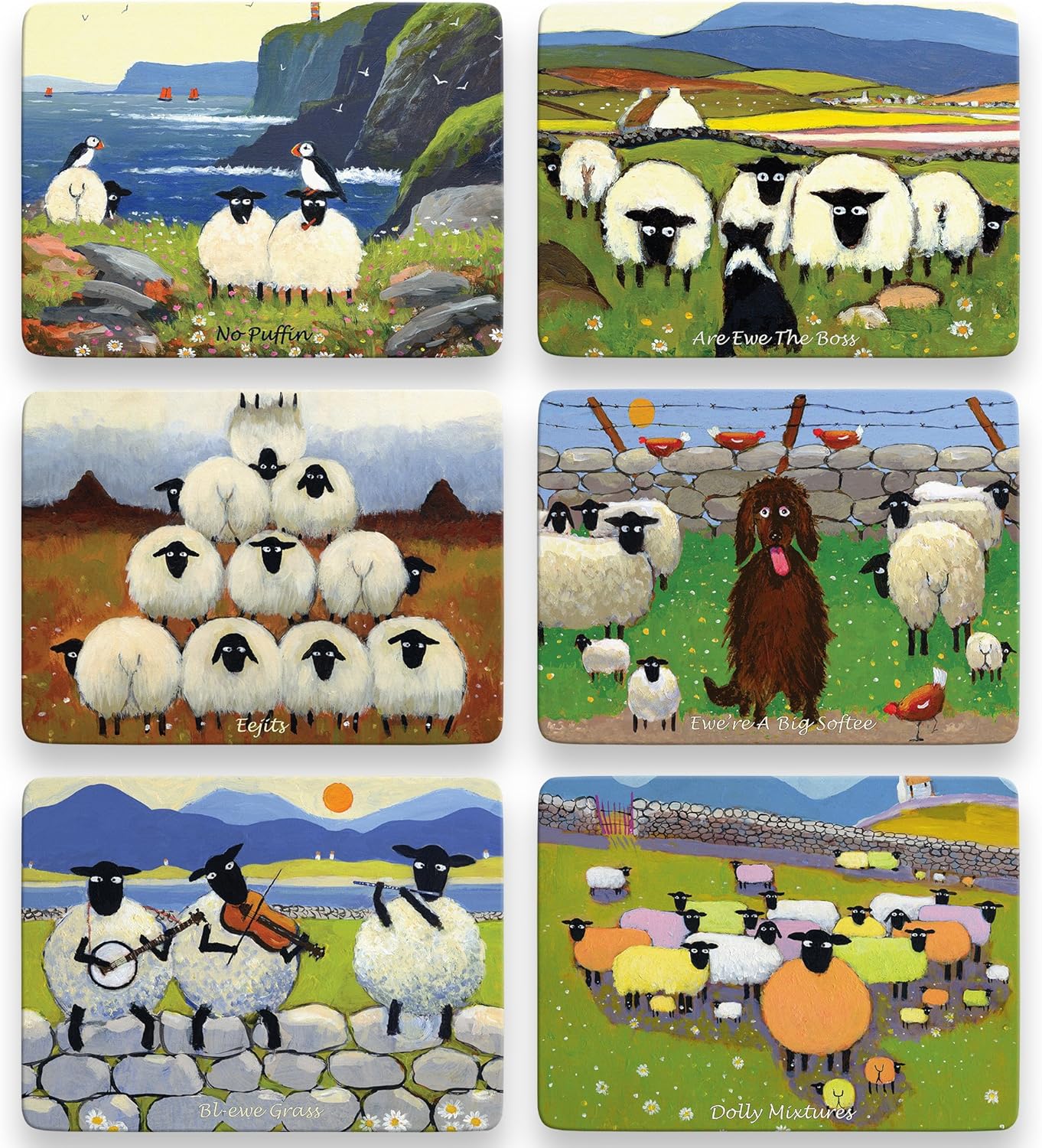 Thomas Joseph - Set of 6 Placemats (Edition 3), Multicolor