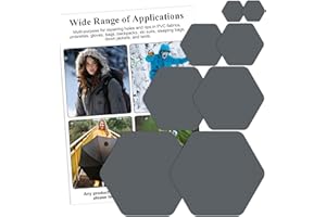 Harsgs Down Jacket Repair Patches, Self Adhesive Nylon Repair Patch, Pre-Cut Waterproof Repair Patches for Down Jackets Coats Clothing Tents Sleeping Bags, Grey 8pcs