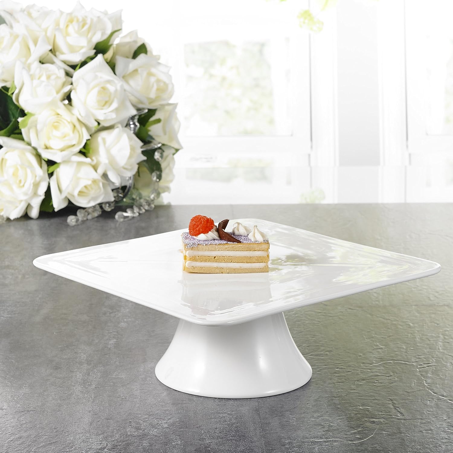 Plateau Tournant à Gâteau 25,4 Cm - Présentoir Rotatif Pour Pâtisserie, Décoration De Gâteaux - Stable Et Antidérapant