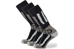 Pure Athlete Kids Ski Socks - Merino Wool OTC Winter Skiing Sock for Boys Girls