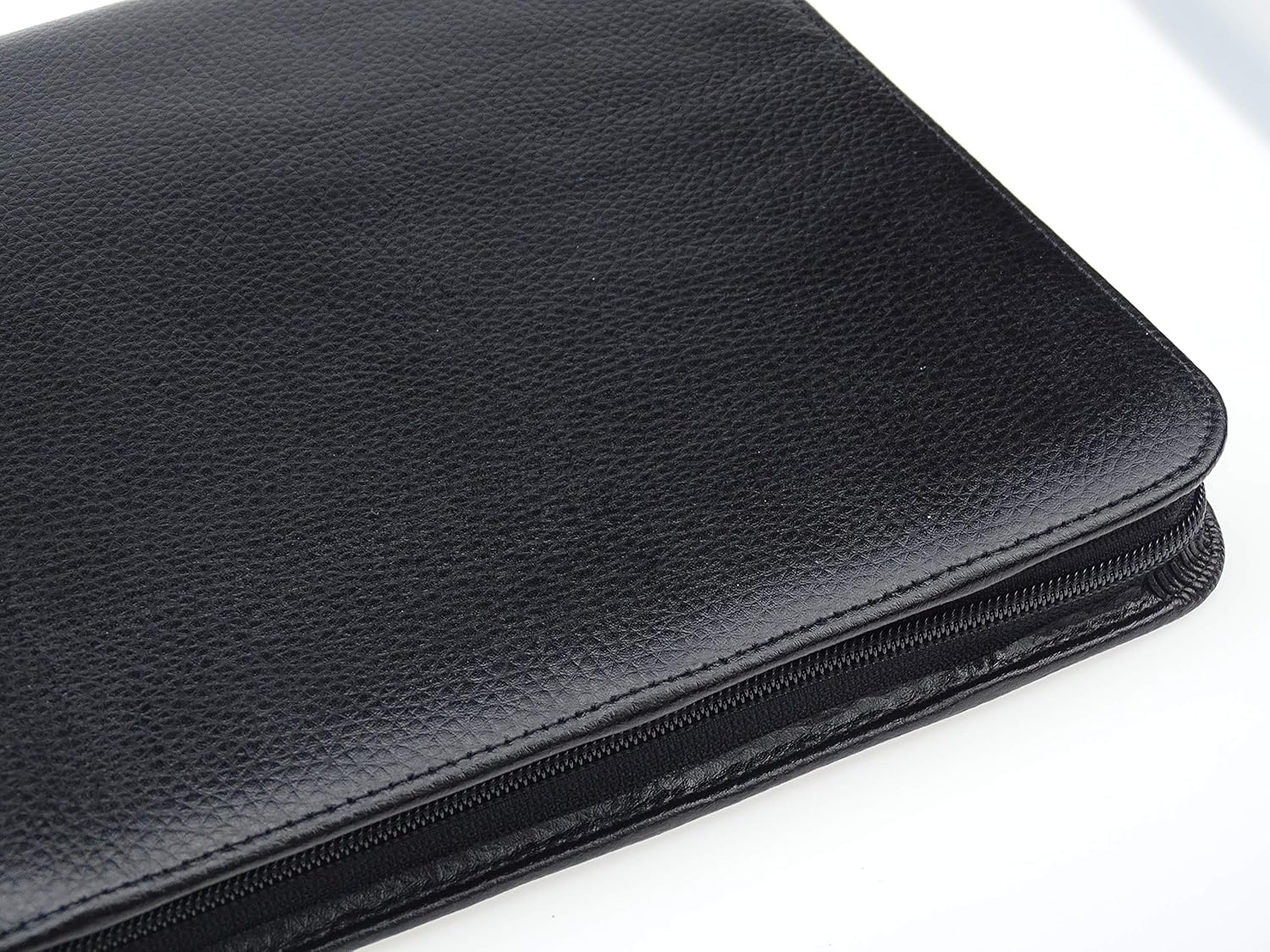 Lanxivi Cowhide Leather Fountain Pen Case Black for Various Size Pens,46 Slot Display Holder Bag Pen Pouch - Image 5