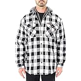 Smith's Workwear mens Big Men's Sherpa-lined Hooded Flannel Shirt Jacket