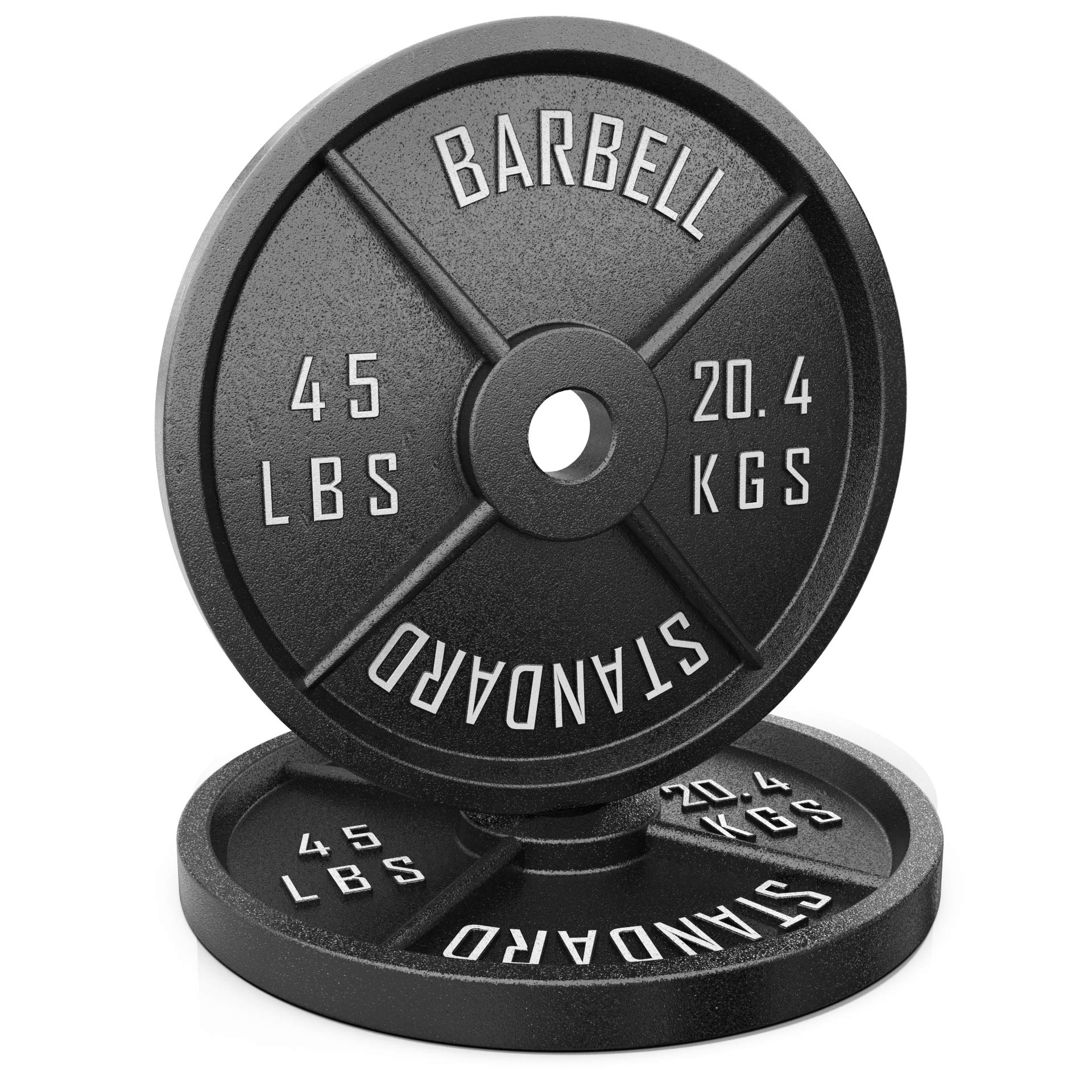 Photo 1 of ***MINOR SCRATCHES****
Synergee Standard Metal Weight Plates 45 lb Pair. 2” Opening for Bodybuilding, Olympic & Power lifting workouts. Classic Old School Metal Weighted Plates.