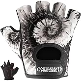 Contraband Pink Label 5347 Womens Designer Workout Gloves | Tie Dye Print w/Grip-Lockâ„¢ Silicone Palm