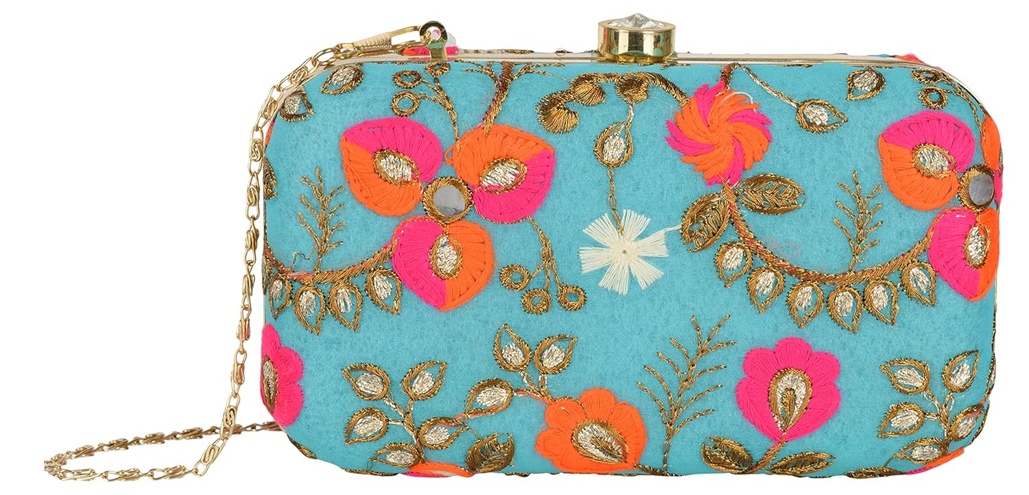 parizaat by shadab khan women's clutch