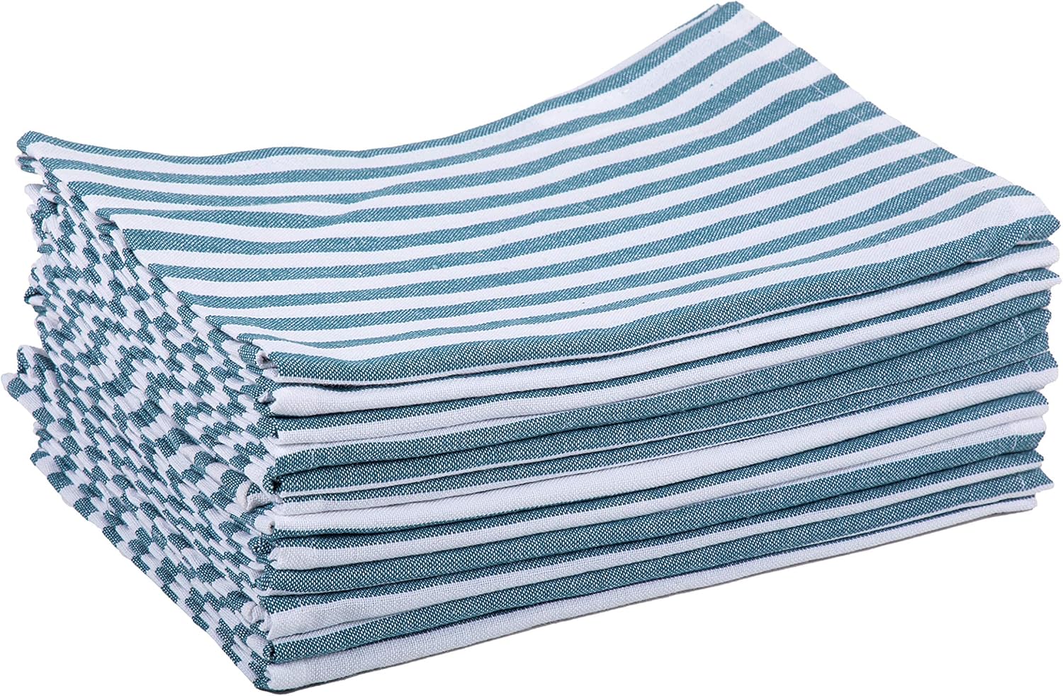 DG Collections Cotton Kitchen Cloth Napkins set of 12 pack (20x20 Inches), Hemmed with Mitered corners, Decorative reusable Napkins, Over Sized Perfect for Weddings, Dinner parties & Every day use: Kitchen & Dining