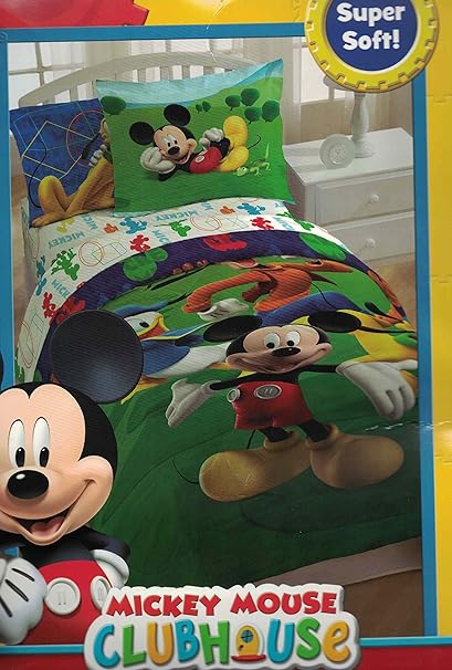 Amazon Com Mickey Mouse Clubhouse 6pc Twin Comforter And Sheet