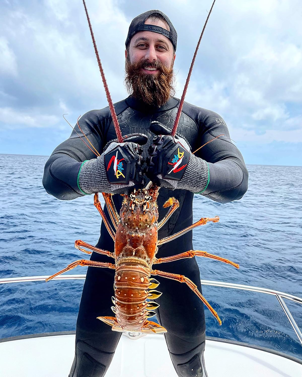 Lobster Gloves for Diving | Kevlar Spearfishing Dive Glove | Puncture Resistant : Sports & Outdoors