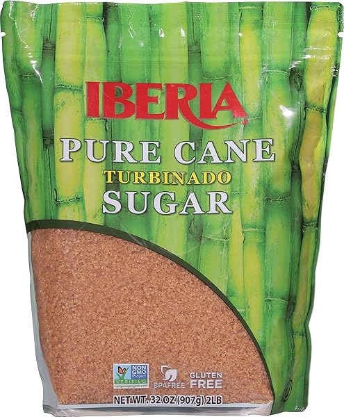 IBERIA PURE CANE RAW TURBINADO SUGAR 2 LB