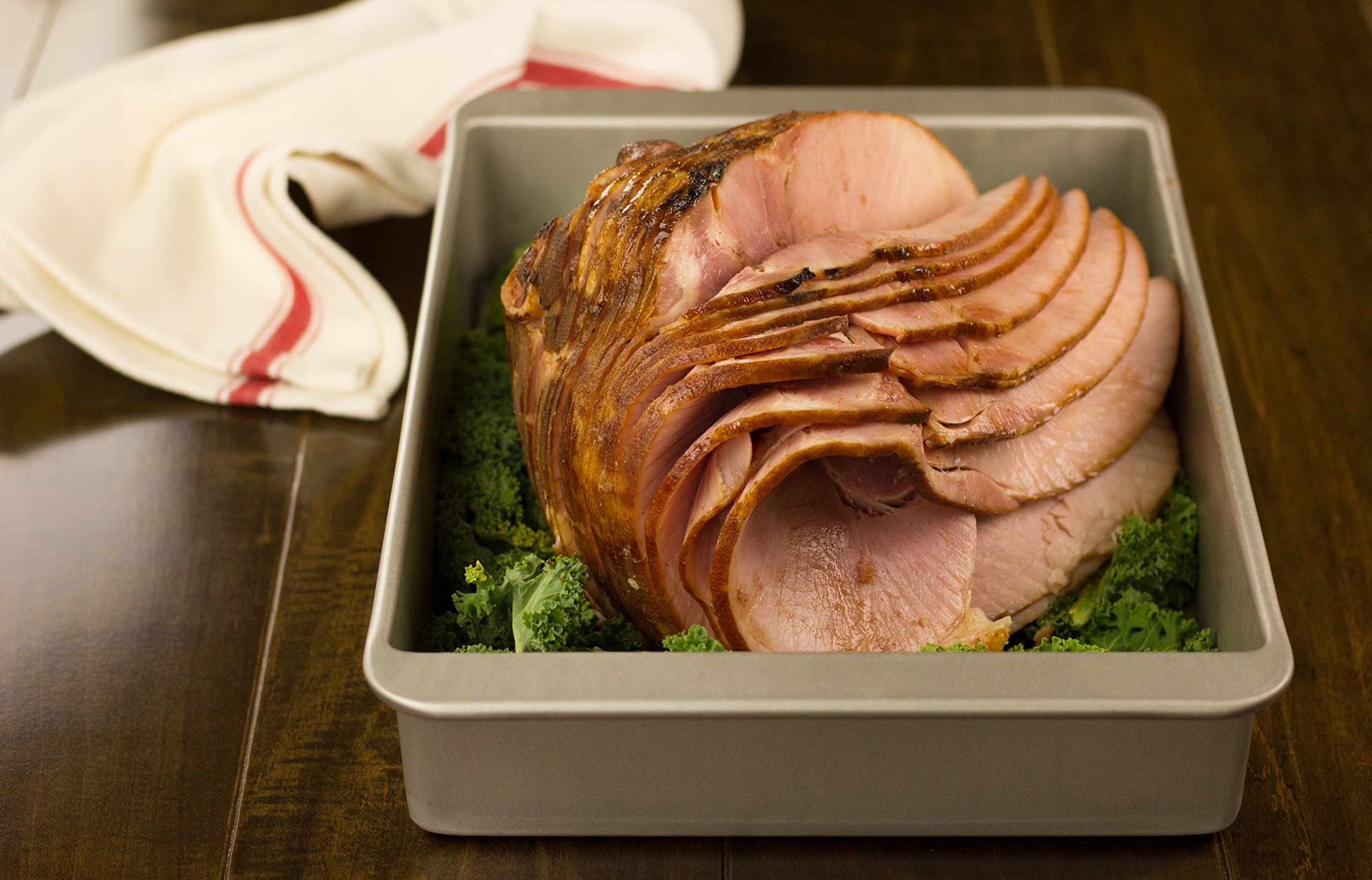 USA Pan Nonstick Roasting and Deep Lasagna Pan, 16 x 10.3-Inch