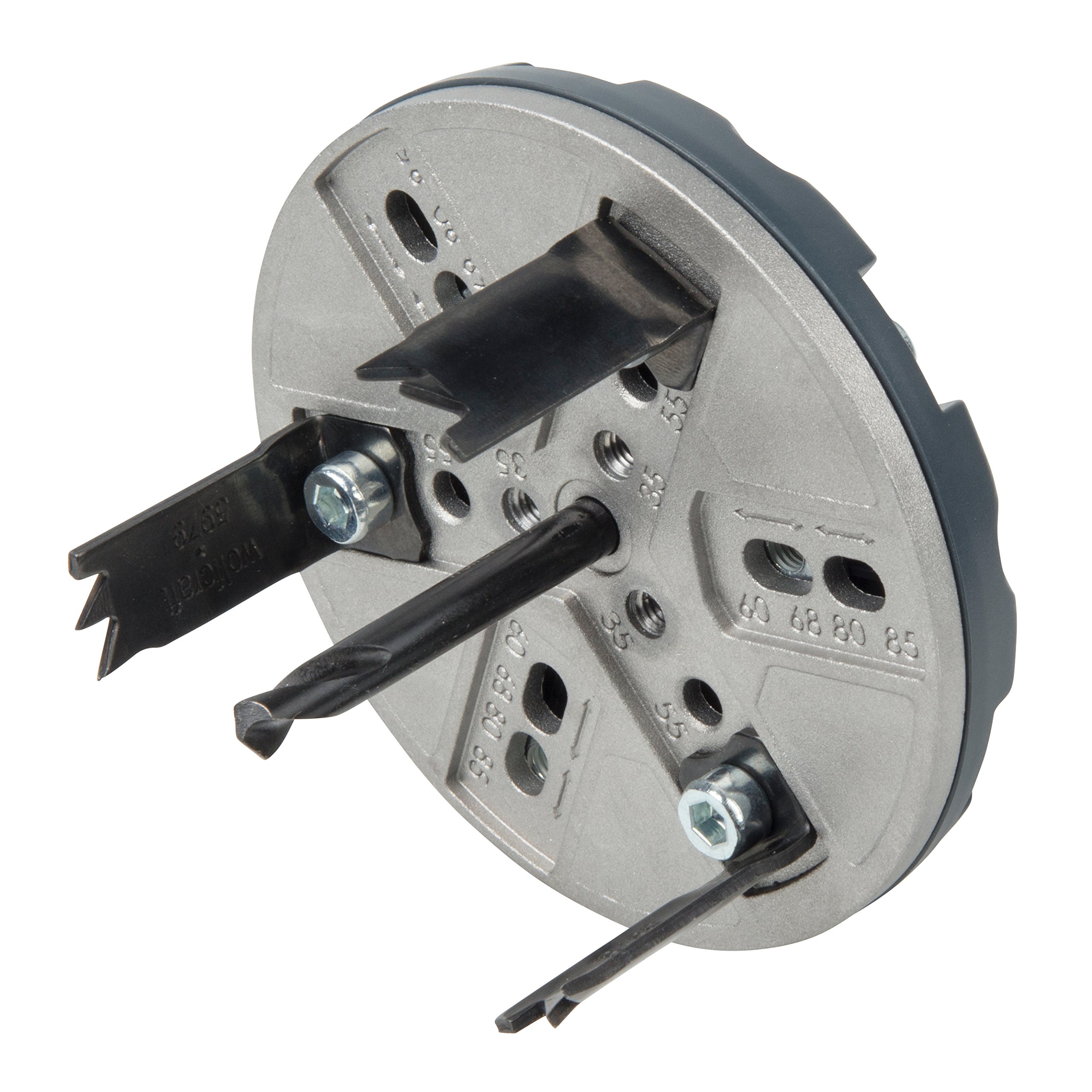 wolfcraft Adjustable Hole Saw, for Spotlights I 5986000 I for preparing recessed Spotlight installations