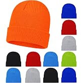 Kids Winter Beanies, 12 Pack Warm Cold Weather Hats Boys Girls Children