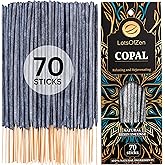 LOTS OF ZEN Copal Incense Sticks (70 Pack) – Long Burning White Copal Resin Smudge Kit for Cleansing, Meditation, Rituals & Home Energy Refresh
