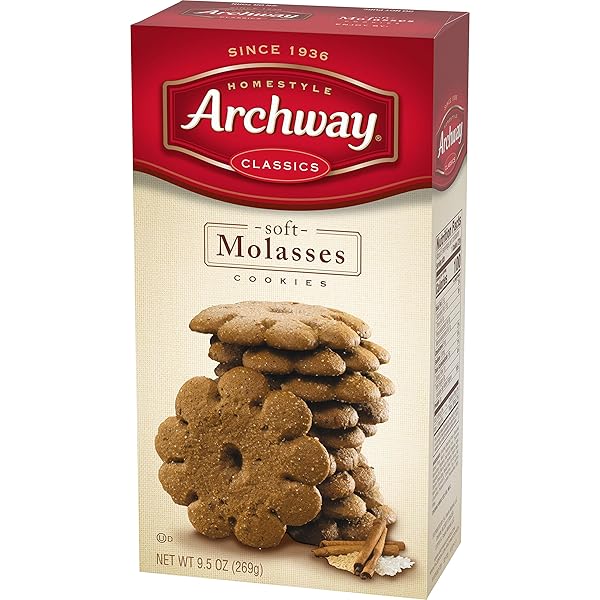 ARCHWAY COOKIES, SOFT MOLASSES COOKIES, 9.5 OZ