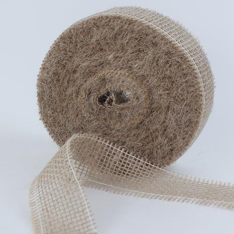 Juteband Schleifenband Geschenkband Gitterband Jute Deko Schleife Band 40mm 25m Farbenatur