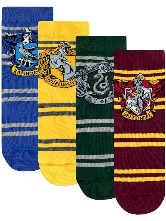 Harry Potter Kinder Hogwarts Socken Packung mit 4 Paar
