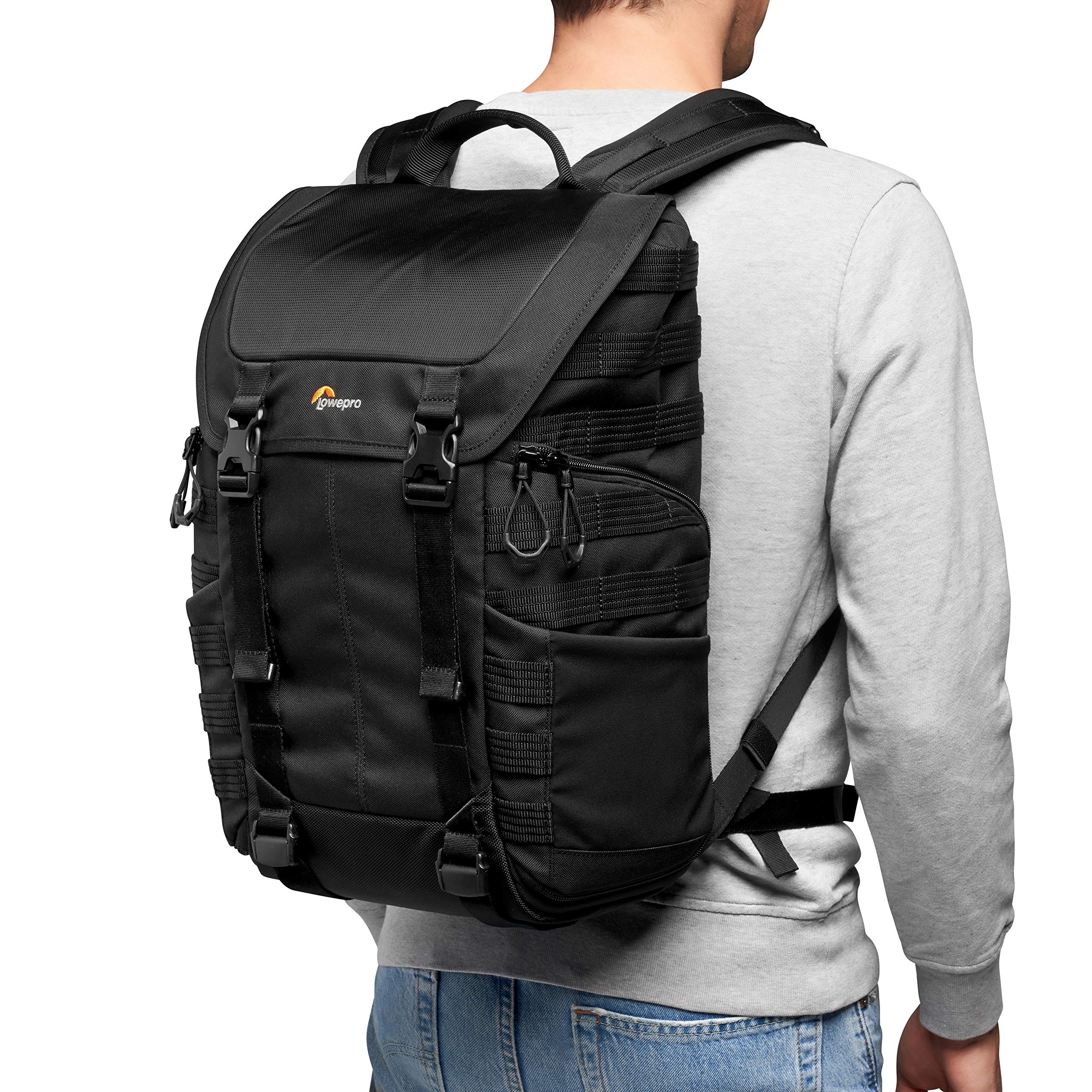 Lowepro ProTactic BP 300 AW II Mirrorless and DSLR Backpack - with QuickShelf Divider System - Camera Gear to Personal belongings - for Mirrorless Like Sony Apha9 - LP37265-PWW
