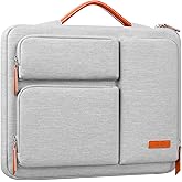 Lacdo 360° Protective 15-16 inch Laptop Sleeve Case for 15-15.6 inch Acer HP Lenovo Dell ASUS Laptop, 16 inch New MacBook Pro M4/M3/M2/M1 Pro/Max A3403 A3186 A2991 A2780 2024-2019 Computer Bag, Gray