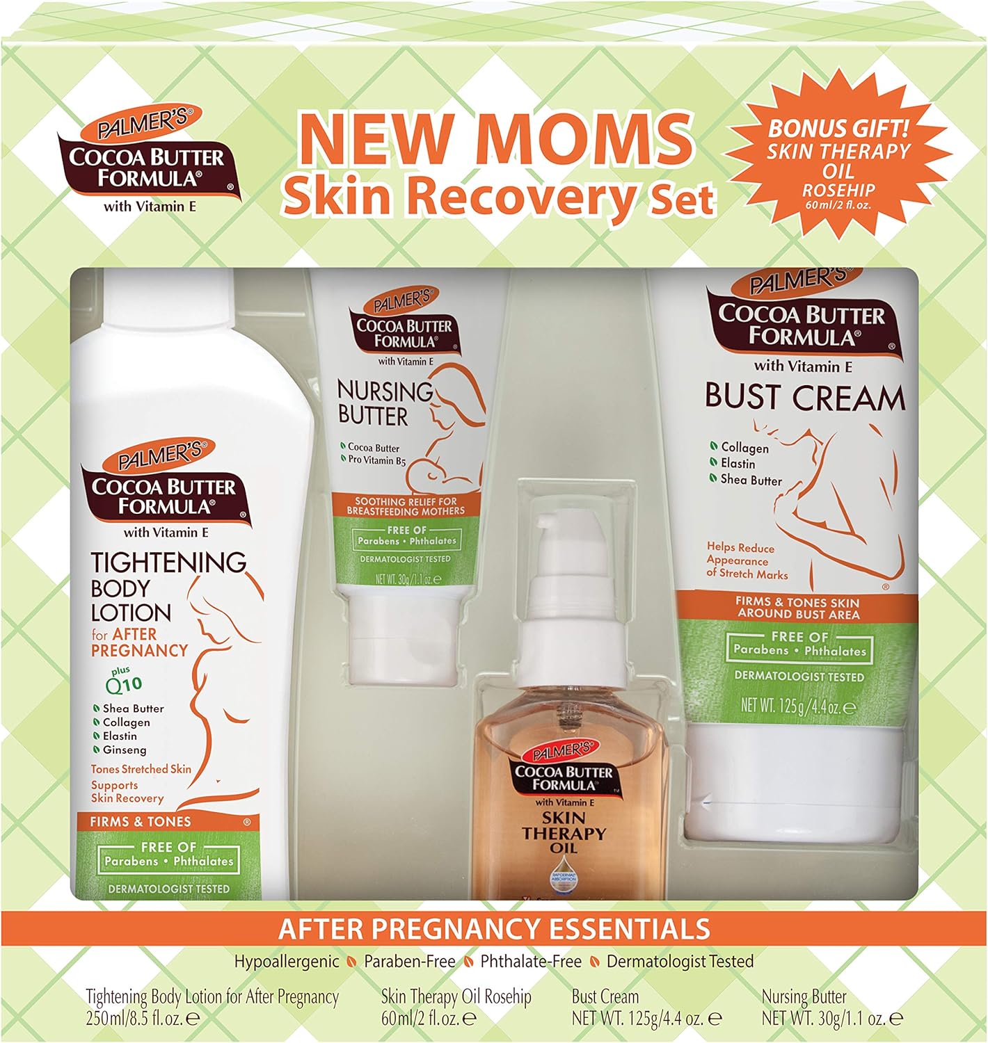 Palmer's Cocoa Butter New Moms Skin Recovery Set After Pregnancy Skin