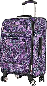 Ricardo Beverly Hills Mar Vista 20-Inch 4 Wheel Expandable Wheelaboard, Purple Paisley, One Size