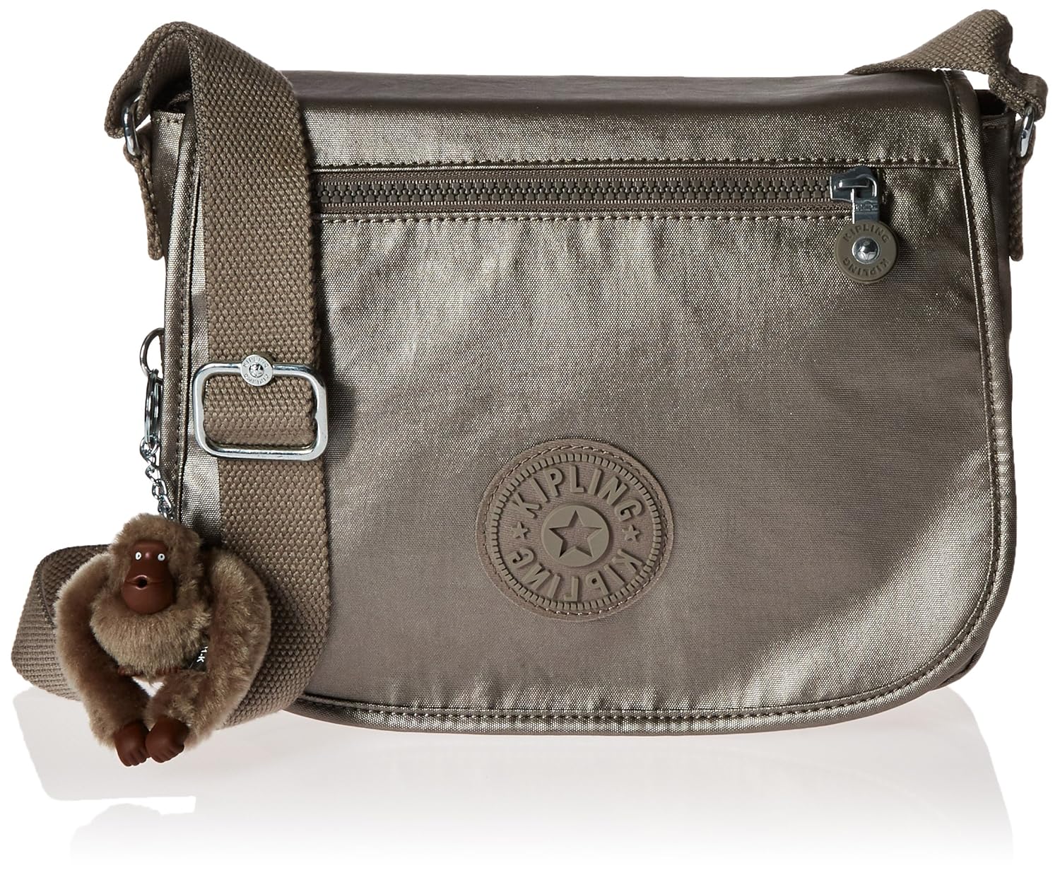 Kipling Attyson Crossbody Bag Metallic Pewter eBay