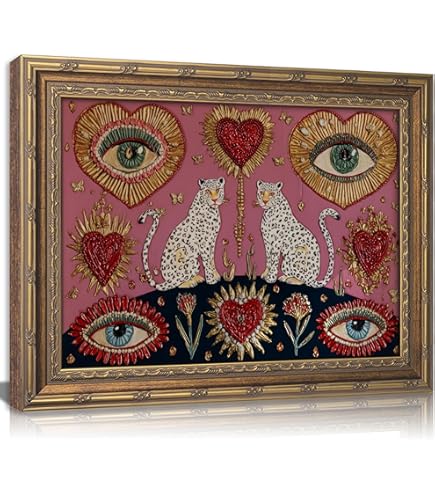 Amazon.com: Derstine - The Owl and the Pussycat 26x26 Framed Art