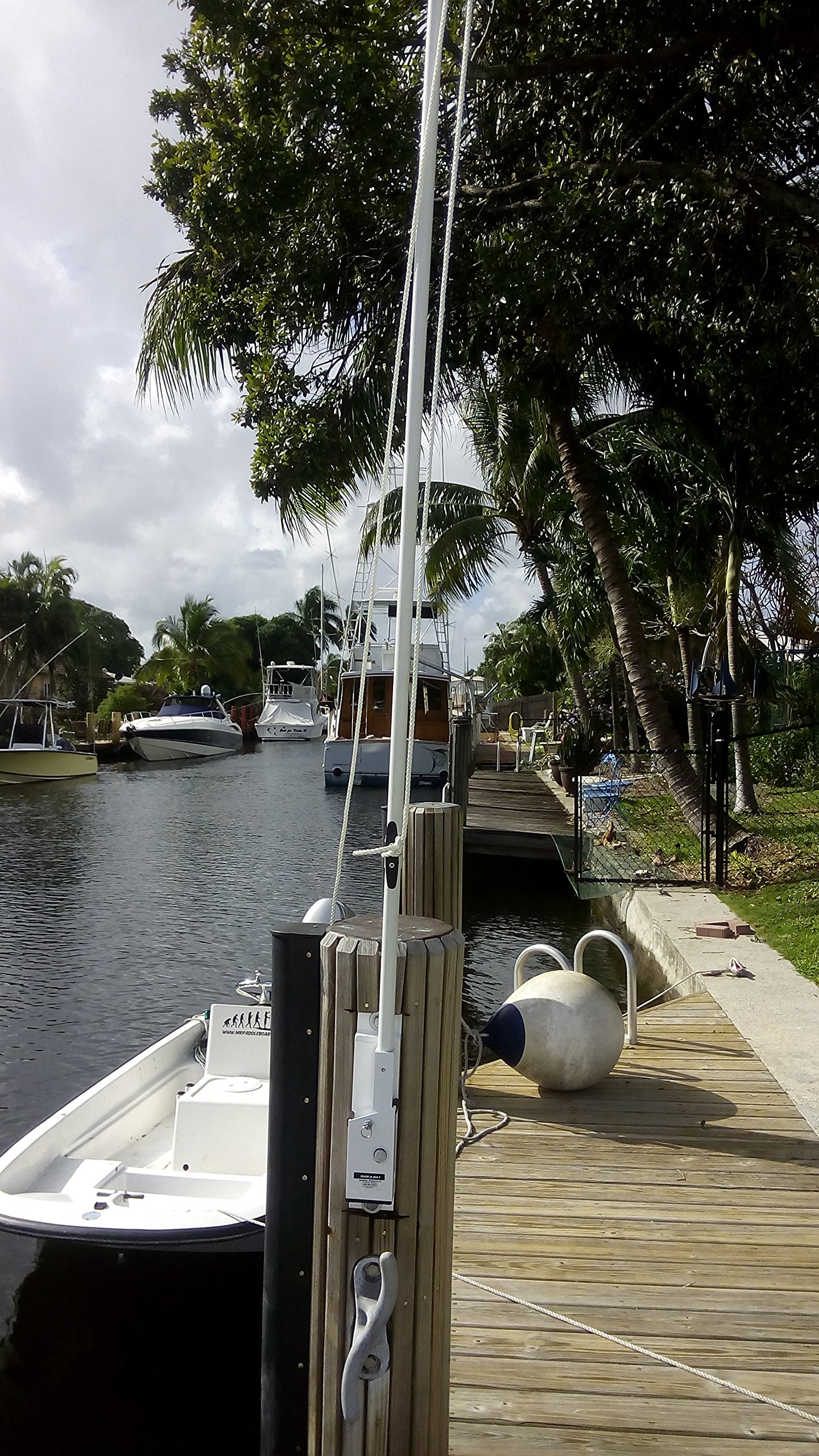 General Marine Products Mooring Whips Swivel Vertically Piling Mounted