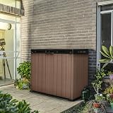 Keter Store-It-Out Darwin 1150L Outdoor Storage Box Brown Evotech Wood-Effect view 2