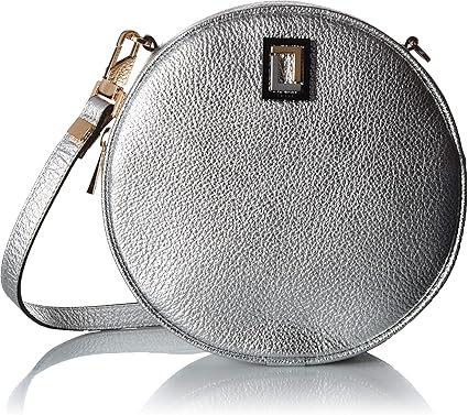 round leather crossbody bag