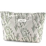 URSKYTOUS Flower Makeup Bag Travel Large Cosmetic
