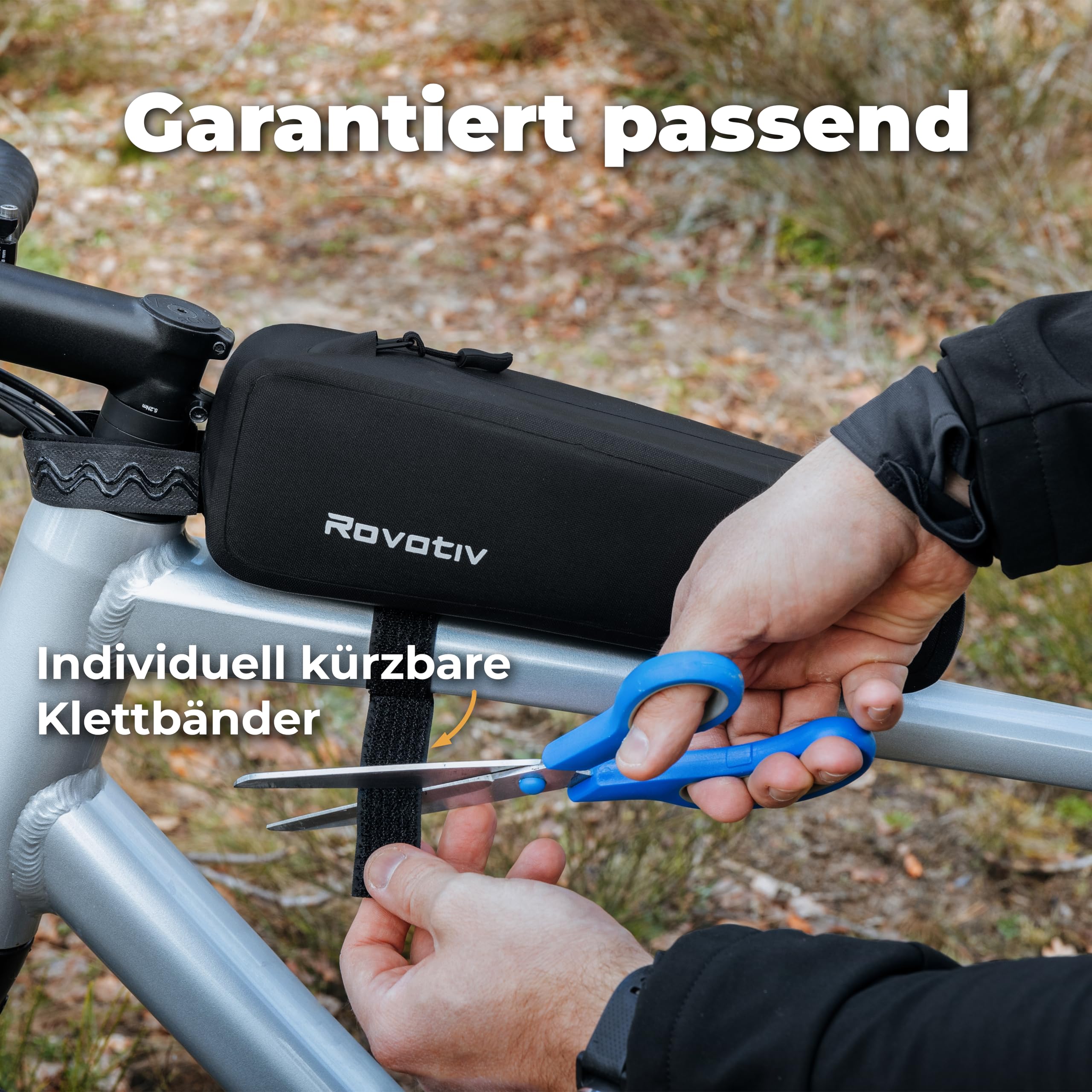 Rovativ® - Bikepacking Oberrohrtasche [1,8L] 100% Wasserdicht 4
