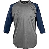 Rawlings | Baseball 3/4 Sleeve Game/Practice Athletic Shirt | Youth Sizes | Multiple Colors