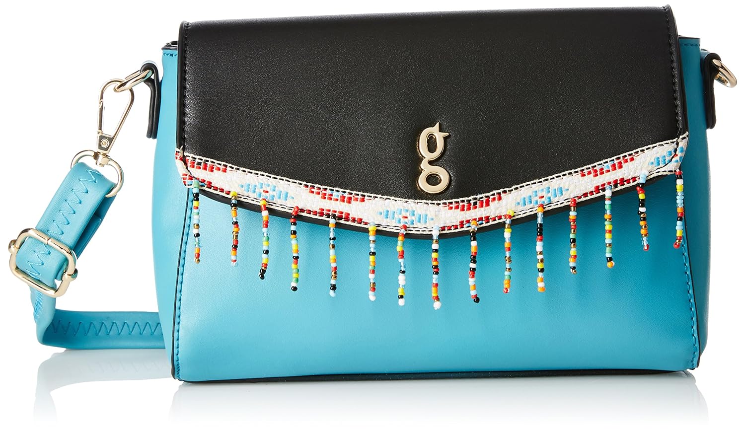 global desi fashion plus women's satchel (turquoise) ()