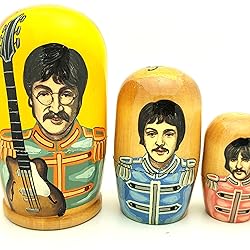 Beatles Sergeant Pepper Russian Nesting Handcrafted