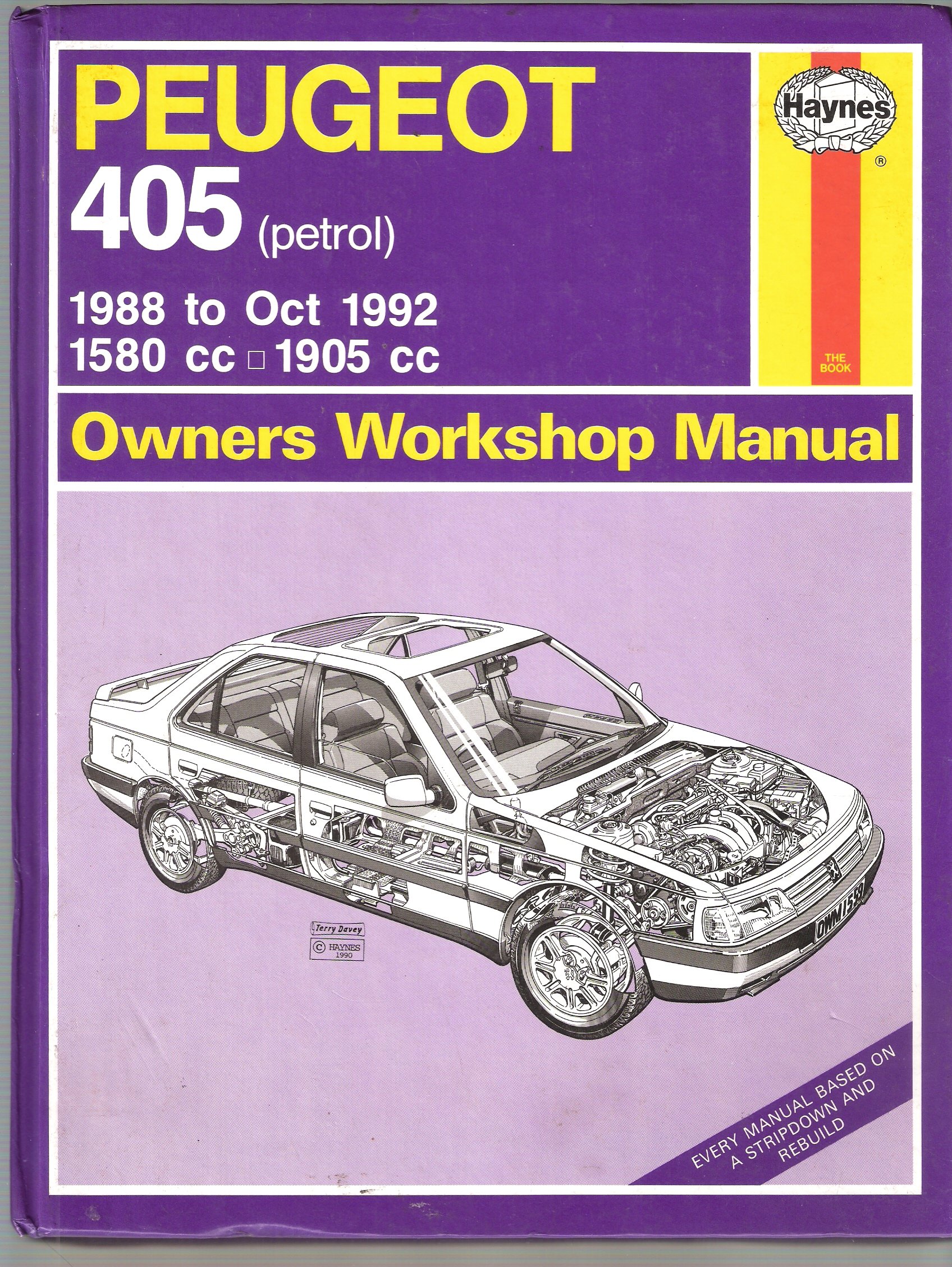 Peugeot 405 Owner's Workshop Manual (Haynes owners workshop manual series)  Hardcover – Aug 1993