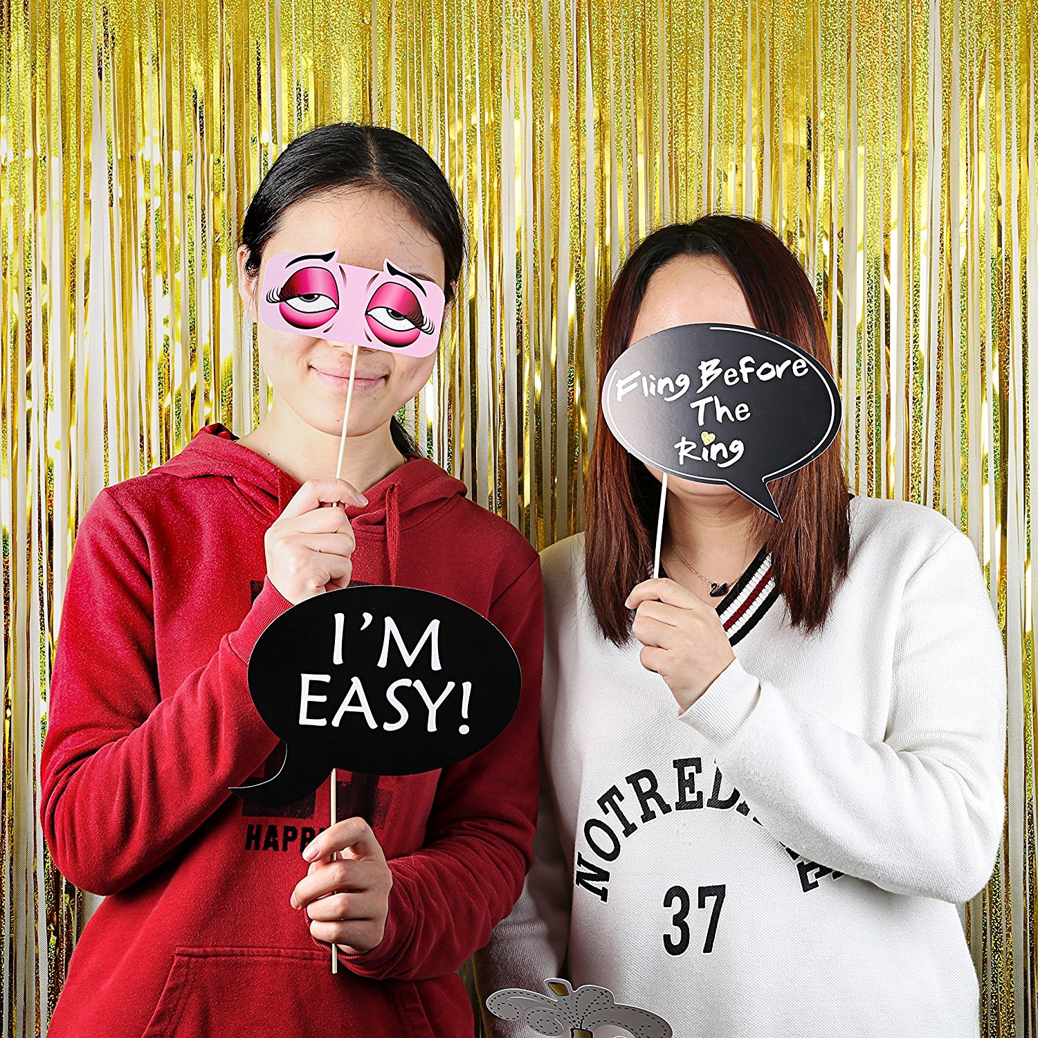 Morkia Photo Booth, 30 Pièces Photobooth Décoration Accessoires Props Photobooth Selfie Accessoires Décoration Lèvre/Bouche/Sourire/Lunettes/Moustache Avec Bâton Pour Fête, Mariage, Anniversaire