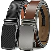 CHAOREN Leather Ratchet Belt Men 2 Pack - Customizable Fit, Effortless Style (35mm)