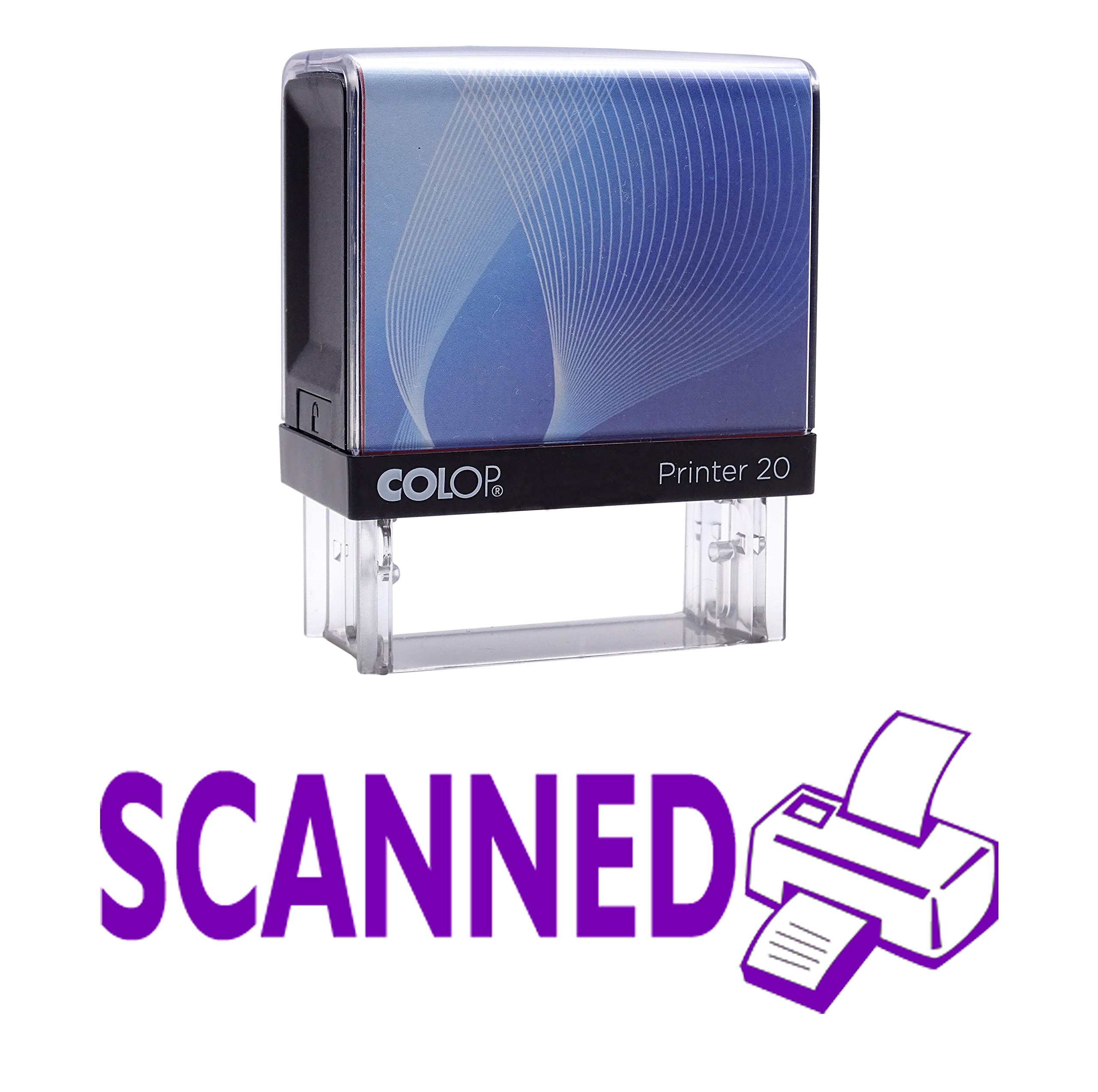 Scanned Self Inking Rubber Stamp Office Stationary Stamp Custom Colop P20 Stamp