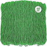 Rigrig 150PCS Mardi Gras Beads, Mardi Gras Necklaces Bulk - 33" Colorful Beads Necklaces for Party Decorations Christmas Parade Throws, Holiday Decorations & Women Men Party Costume Accessories