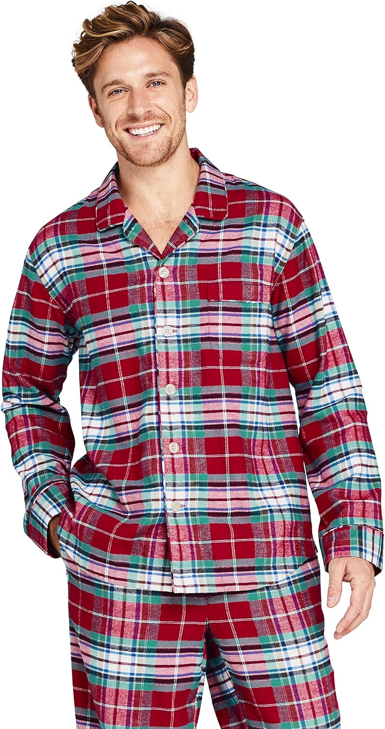 Lands End Men s Flannel Pajama Shirt At Amazon Men s Clothing Store