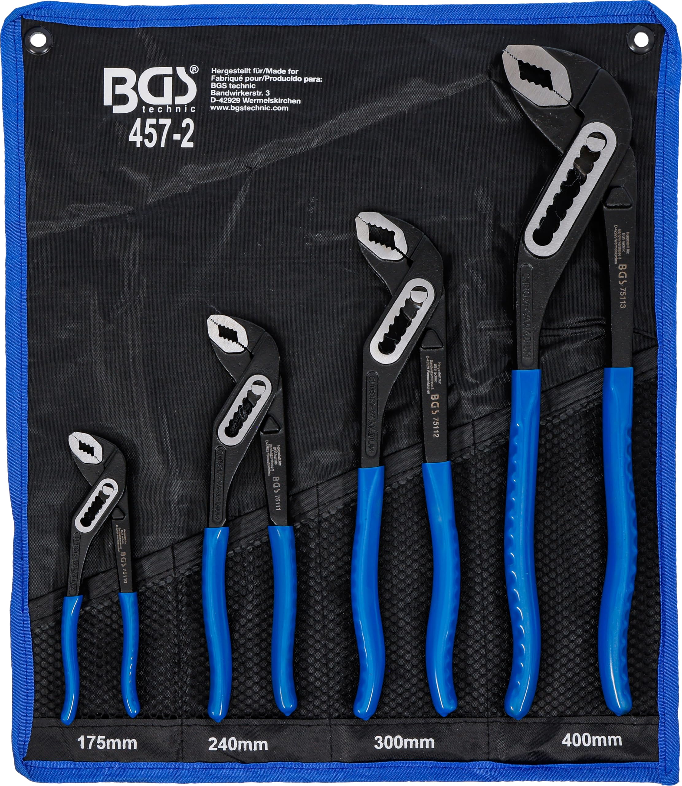 BGS 457-2 | Water Pump Pliers Set | 4 pcs.