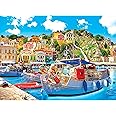 RoseArt - Kodak Premium - Symi with Boats in The Harbor, Greece - 1000 Piece Jigsaw Puzzle for Adults