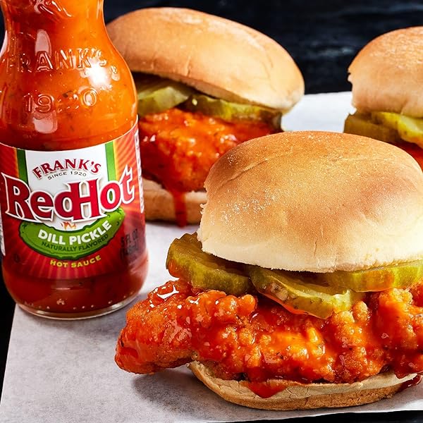 FRANK’S REDHOT DILL PICKLE HOT SAUCE, 5 FL OZ (PACK OF 12)