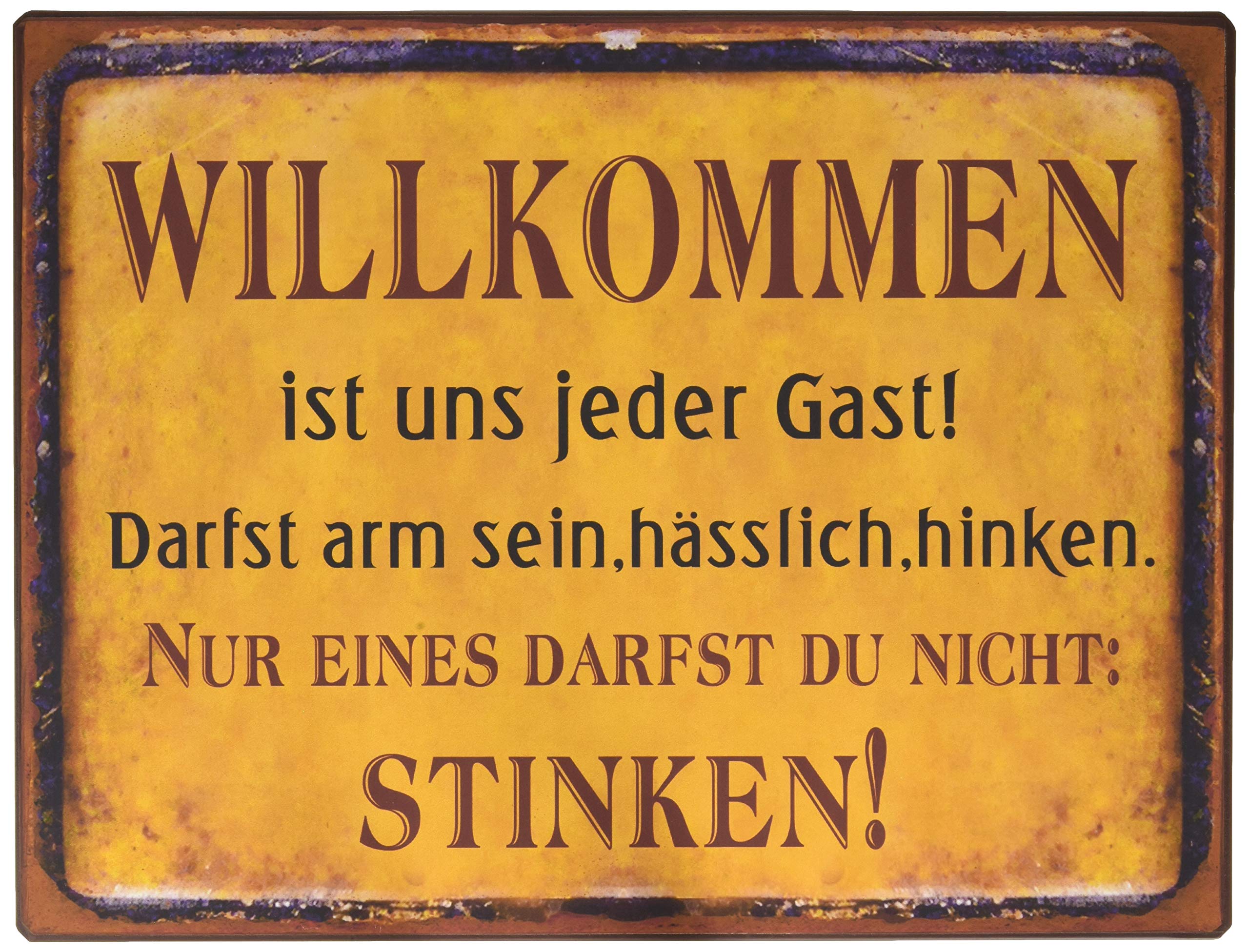 Sign - Willkommen