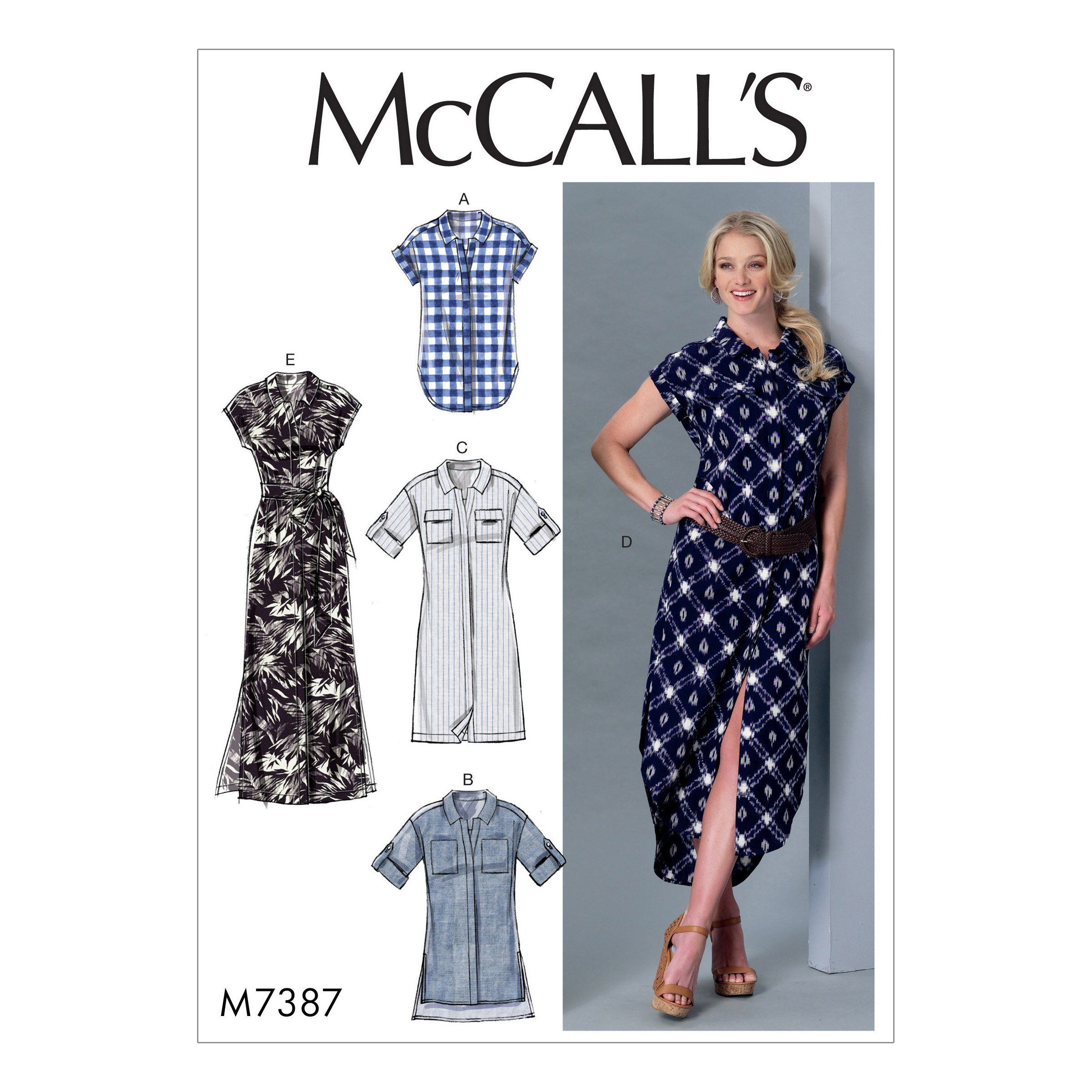 Mccall's Patterns Y/Misses Top/Tunic/Dresses and Belt, Sizes X-Small - Medium