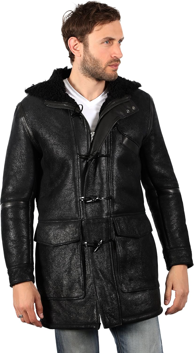 hooded duffle coat mens