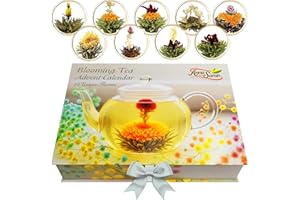 ANNA AND SARAH Blooming Tea & Edible Flower Infusions, Green Tea, 24 Unique Flavors Gift Set for Everyone – Natural, Floral & Aromatic Teas in Extra Large Premium Gift Box