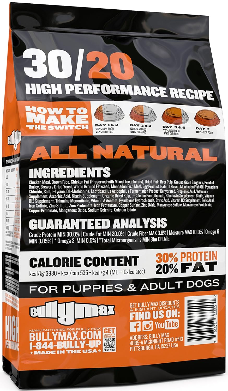 Bully Max High Performance Super Premium Dog Food eBay