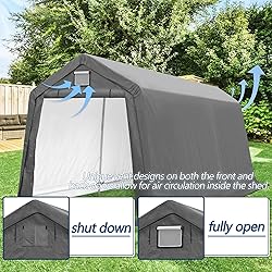 COVERONICS 7' x 12' Outdoor Storage Shed - Heavy