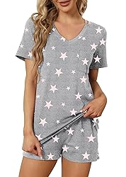 RUBZOOF Women's Short Sleeve Pajama Sets with